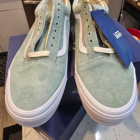 New Vans Premium Old Skool 36 LX PIG SUEDE Sneakers Low-Top ICEBERG MENS SZ 12 - Picture 5 of 9